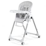 صندلی غذای کودک پگ پرگو مدل Peg-Perego Prima Pappa Follow Me Linear Grey