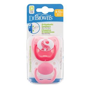 پستانک ارتودنسی 12+ ماه طرح اسب دریایی صورتی دکتر براون Dr Brown's