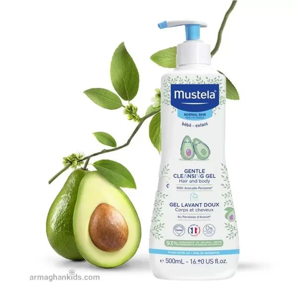 شامپو سر و بدن 2 در 1 کودک ماستلا Mustela حجم 500 میلی لیتر جدید