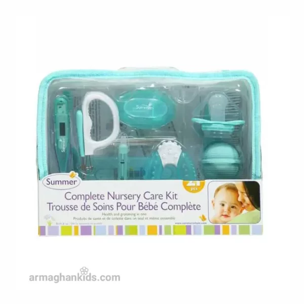 ست بهداشتی کودک سامر Summer بسته 21 عددی سبز آبی