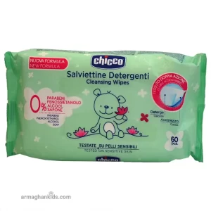 دستمال مرطوب سبز چیکو Chicco بسته 60 عددی