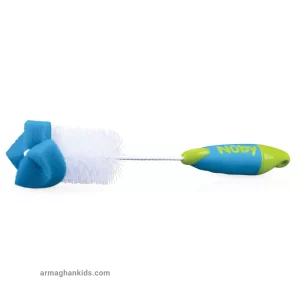 شیشه و سر شیشه شوی نابی NUBY آبی