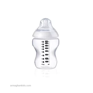 شیشه شیر طلقی 0+ ماه تامی تیپی Tommee Tippee ظرفیت 260 میلی لیتر