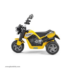 موتور سه چرخ دوگاتی زرد پگ پرگو Peg-Perego Scrambler Ducati