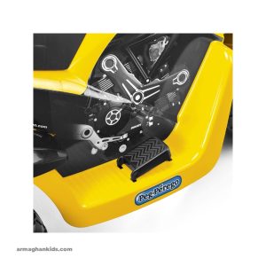 موتور سه چرخ دوگاتی زرد پگ پرگو Peg-Perego Scrambler Ducati