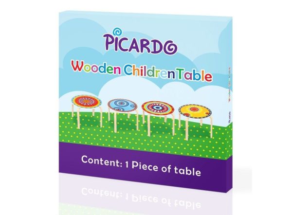 میز چوبی پیکاردو با طرح‌های زیبا و جذاب مناسب برای غذا خوردن، بازی و نقاشی و سرگرمی کودکان است