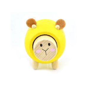 گوسفند چوبی پیکاردو حیوون کوچولوی بامزه‌ای که با فشردن دماغش میتونید صدای واقعی اون رو بشنوید