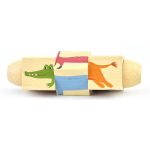 پازل چرخشی چوبی حیوانات پیکاردو دارای چهار طرح از حیوانات مختلف است