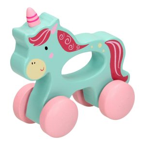 یونیکورن چرخ دار چوبی پیکاردو یک اسباب بازی مناسب برای تقویت مهارت‌های حرکتی