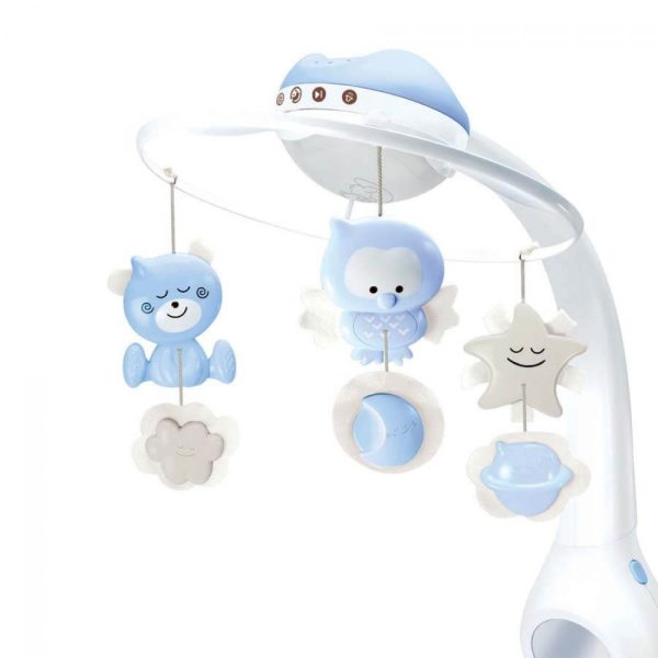 3-in-1-projector-musical-mobile-Infantino-5 چراغ خواب و آویز تخت 3 کاره نوزاد Infantino اینفنتینو طرح چرخ و فلک