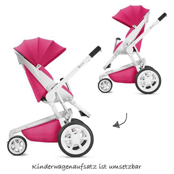 کالسکه کویینی مود Quinny moodd دارای ۳ حالت نشستن قابل تنظیم و مناسب برای خوابیدن نوزاد متولد شده