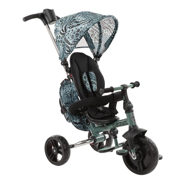 kikaboo_tricycle_giovi_green_3-4_1 سه چرخه کودک تاشو کیکابو مدل جیووی Kikka Boo Giovi بهترین هدیه برای کودک 1 ساله تا 6 ساله می باشد
