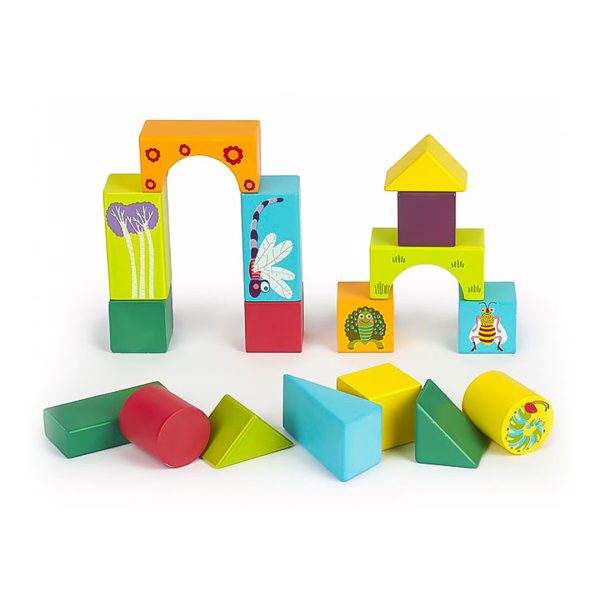 انواع اسباب بازی و سرگرمی فکری و آموزشی کودکان، بلوک ساختنی چوبی 36 قطعه اوپس Oops سری حیوانات و انواع پازل، لگو و بلوک ساختنی