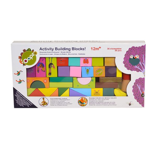 بلوک-چوبی-36-قطعه-اوپس-سری-حیوانات-05 انواع اسباب بازی و سرگرمی فکری و آموزشی کودکان، بلوک ساختنی چوبی 36 قطعه اوپس Oops سری حیوانات و انواع پازل، لگو و بلوک ساختنی