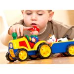 اسباب بازی تراکتور یدک کش تولو Tolo و انواع وسایل سیسمونی کودک و نوزاد دختر و پسر