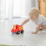 انواع وسایل سیسمونی کودک و نوزاد و اسباب بازی ماشین آتش نشانی تولو Tolo در ارمغان کیدز