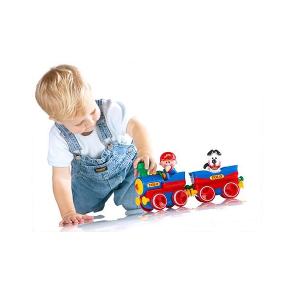 انواع اسباب بازی و سرگرمی، مجموعه ۲۲ قطعه ریل و لوکوموتیو تولو Tolo، سیسمونی کودک و نوزاد دختر و پسر