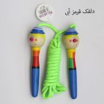 طناب بازی کودک پیکاردو با دسته چوبی با طرح آدمک های بامزه