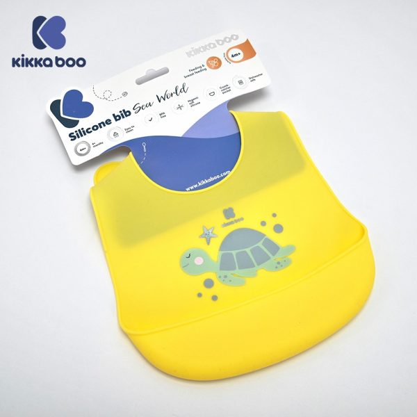 پیشبند سیلیکونی کودک کیکابو Kikkaboo تولید شده از سیلیکون نرم و ضد حساسیت فاقد BPA