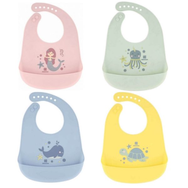 پیشبند سیلیکونی کودک کیکابو Kikkaboo تولید شده از سیلیکون نرم و ضد حساسیت فاقد BPA