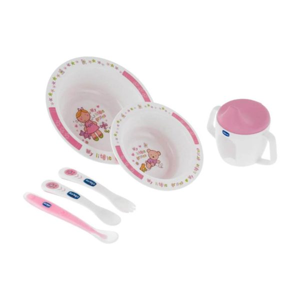 خرید ست غذاخوری کودک 6تکه چیکو chicco ،انواع ظروف ست، قاشق و چنگال، ظروف نگهدارنده، کاسه، لیوان در سیسمونی ارمغان کیدز