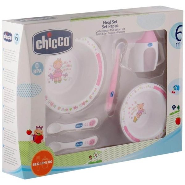 خرید ست غذاخوری کودک 6تکه چیکو chicco ،انواع ظروف ست، قاشق و چنگال، ظروف نگهدارنده، کاسه، لیوان در سیسمونی ارمغان کیدز