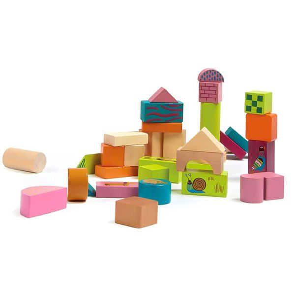 بلوک ساختنی چوبی 50 قطعه اوپس Oops سری حیوانات - انواع پازل، لگو و بلوک ساختنی- اسباب بازی و سرگرمی فکری و آموزشی کودک و نوزاد