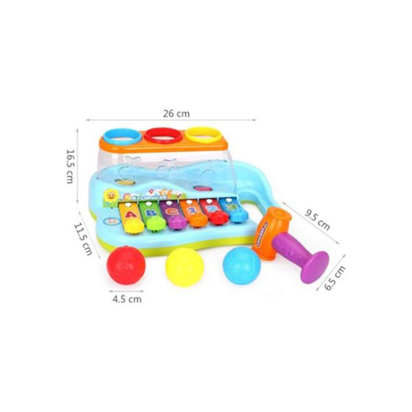 خرید اسباب بازی موزیکال بلز و چکش هولا کد 856 درسیسمونی ارمغان کیدز