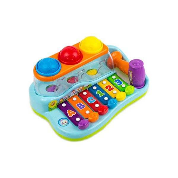 خرید اسباب بازی موزیکال بلز و چکش هولا کد 856 درسیسمونی ارمغان کیدز