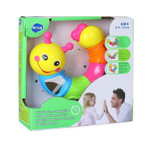 مشخصات٬ قیمت و خرید جغجغه کرم مفصلی هولا 768B - سیسمونی ارمغان کیدز