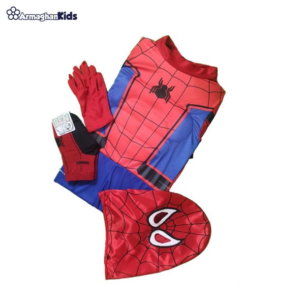 خرید آنلاین و حضوری لباس کودک شخصیت مرد عنکبوتی | سیسمونی ارمغان کیدز