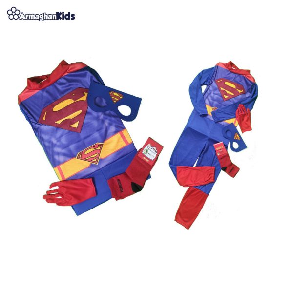 خرید آنلاین و حضوری لباس کودک شخصیت سوپرمن | سیسمونی ارمغان کیدز
