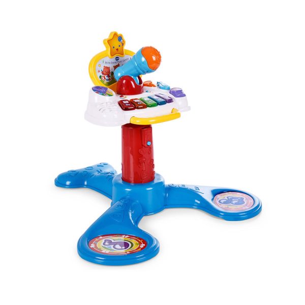 vtech-grow-along-music-center-4 مشخصات قیمت و خرید میز بازی موزیکال هوش و سرگرمی وی تک 157603 | سیسمونی ارمغان کیدز