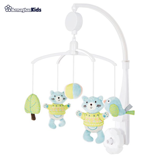 خرید آنلاین و حضوری آویز تخت موزیکال کیکابو مدل Kit The Cat | سیسمونی ارمغان کیدز