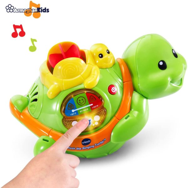 خرید آنلاین و حضوری اسباب بازی حمام لاک پشت موزیکال وی تک | سیسمونی ارمغان کیدز