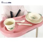 خرید آنلاین و حضوری ست غذاخوری کودک کیکابو مدل بامبو | سیسمونی ارمغان کیدز