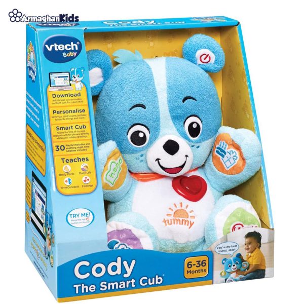 خرید آنلاین و حضوری عروسک بچه خرس سخنگوی وی تک | سیسمونی ارمغان کیدز