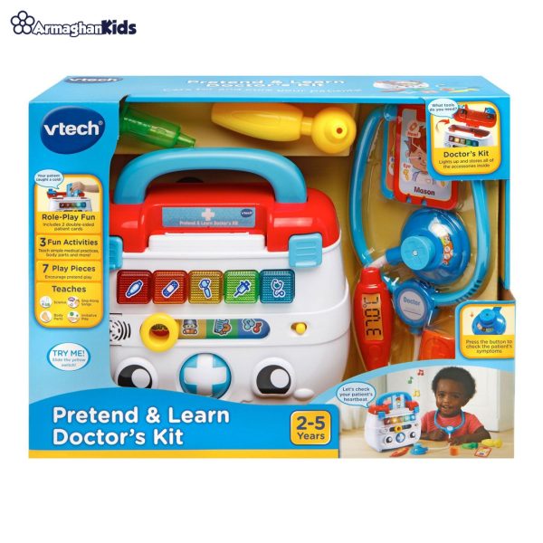 vtech-pretend-and-learn-doctor's-kit-13 خرید آنلاین و حضوری اسباب بازی جعبه کمک های اولیه و پزشکی وی تک | سیسمونی ارمغان کیدز