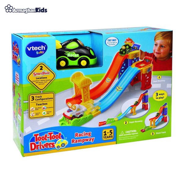 vtech-toot-toot-drivers-racing-rampway-5 خرید آنلاین و حضوری کیت ماشین بازی وی تک | سیسمونی ارمغان کیدز