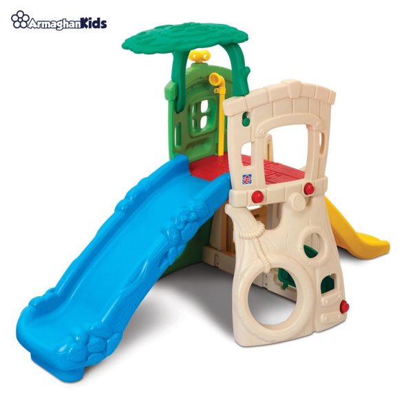 Grow'n-up-Double-slide-clime-N-Hide-Jungle-1 خرید آنلاین و حضوری پارک بازی گرون آپ مدل Double Slide Climb N Hide Jungle | سیسمونی ارمغان کیدز