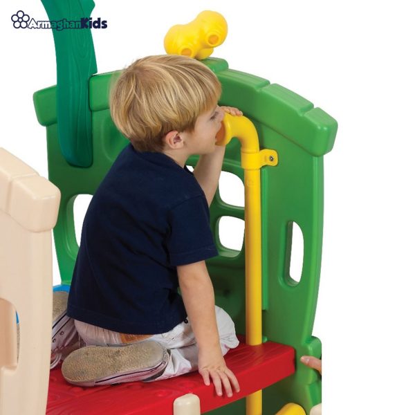 خرید آنلاین و حضوری پارک بازی گرون آپ مدل Double Slide Climb N Hide Jungle | سیسمونی ارمغان کیدز