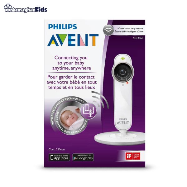 خرید آنلاین و حضوری پیجر تصویری کودک فیلیپس اونت مدل Philips Avent SCD860 | سیسمونی ارمغان کیدز