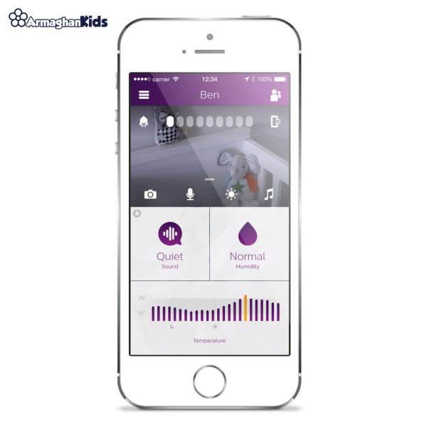 خرید آنلاین و حضوری پیجر تصویری کودک فیلیپس اونت مدل Philips Avent SCD860 | سیسمونی ارمغان کیدز