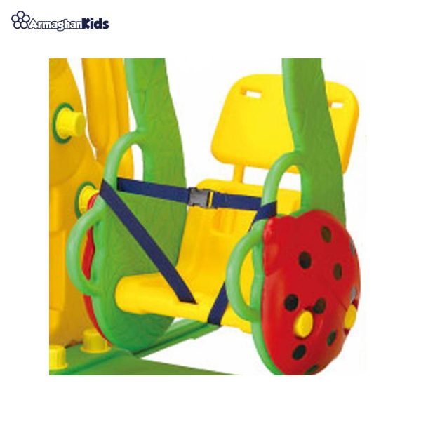 خرید آنلاین و حضوری مجموعه تاب و سرسره طرح خرگوش و کفشدوزک | سیسمونی ارمغان کیدز