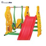 خرید آنلاین و حضوری مجموعه تاب و سرسره طرح خرگوش و کفشدوزک | سیسمونی ارمغان کیدز