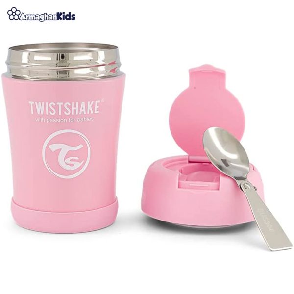 twistshake-stainless-steel-foodcontainer-1 خرید آنلاین و حضوری فلاسک نگهدارنده غذای کودک تویست شیک | سیسمونی ارمغان کیدز