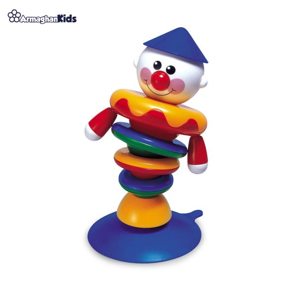 Tolo-wobbly-clown-1 خرید حضوری و آنلاین اسباب بازی دلقک لرزان صندلی غذا تولو در فروشگاه سیسمونی ارمغان