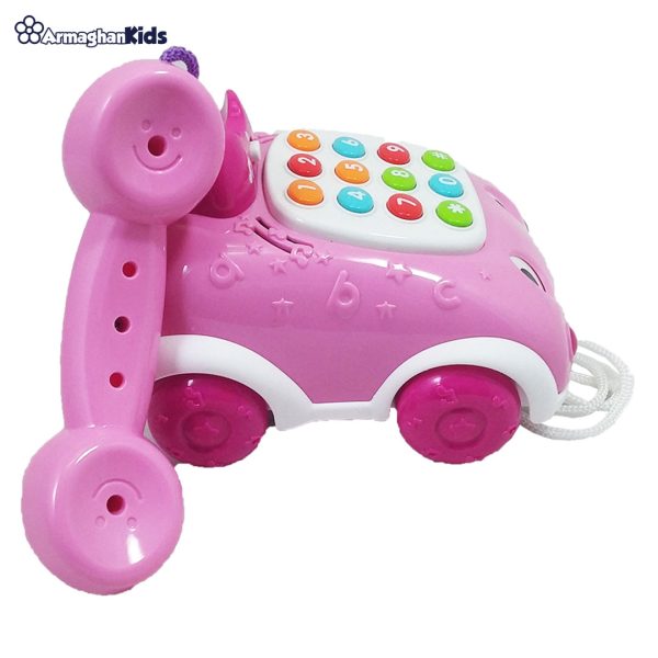 خرید آنلاین و حضوری اسباب بازی تلفن موزیکال چرخ‌دار و کشیدنی وین فان در فروشگاه سیسمونی ارمغان