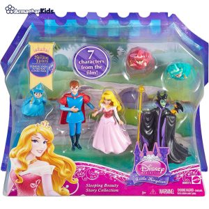 خرید حضوری و آنلاین مجموعه شخصیتهای عروسکی داستان زیبای خفته خواب شاهزاده خانم دیزنی در فروشگاه سیسمونی ارمغان