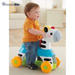خرید حضوری و آنلاین چهارچرخه کودک فیشر پرایس مدل Rollin Tunes Zebra در فروشگاه سیسمونی ارمغان